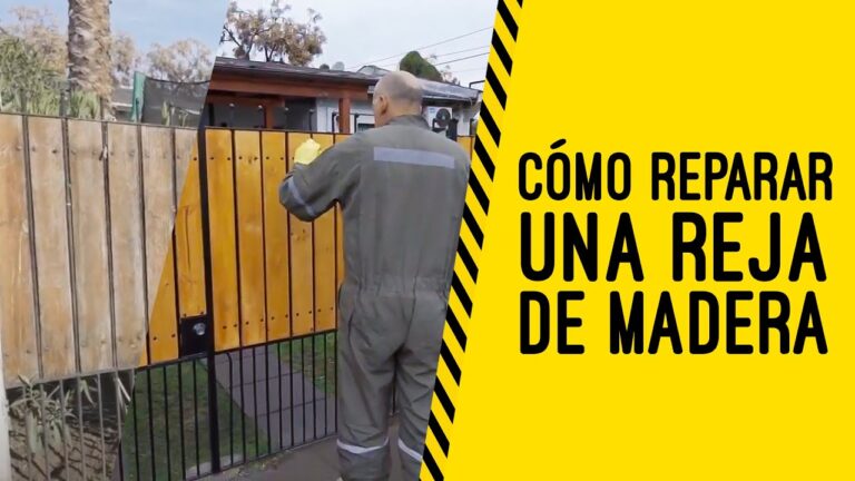 Gu&iacute;a de mantenimiento para rejas de madera